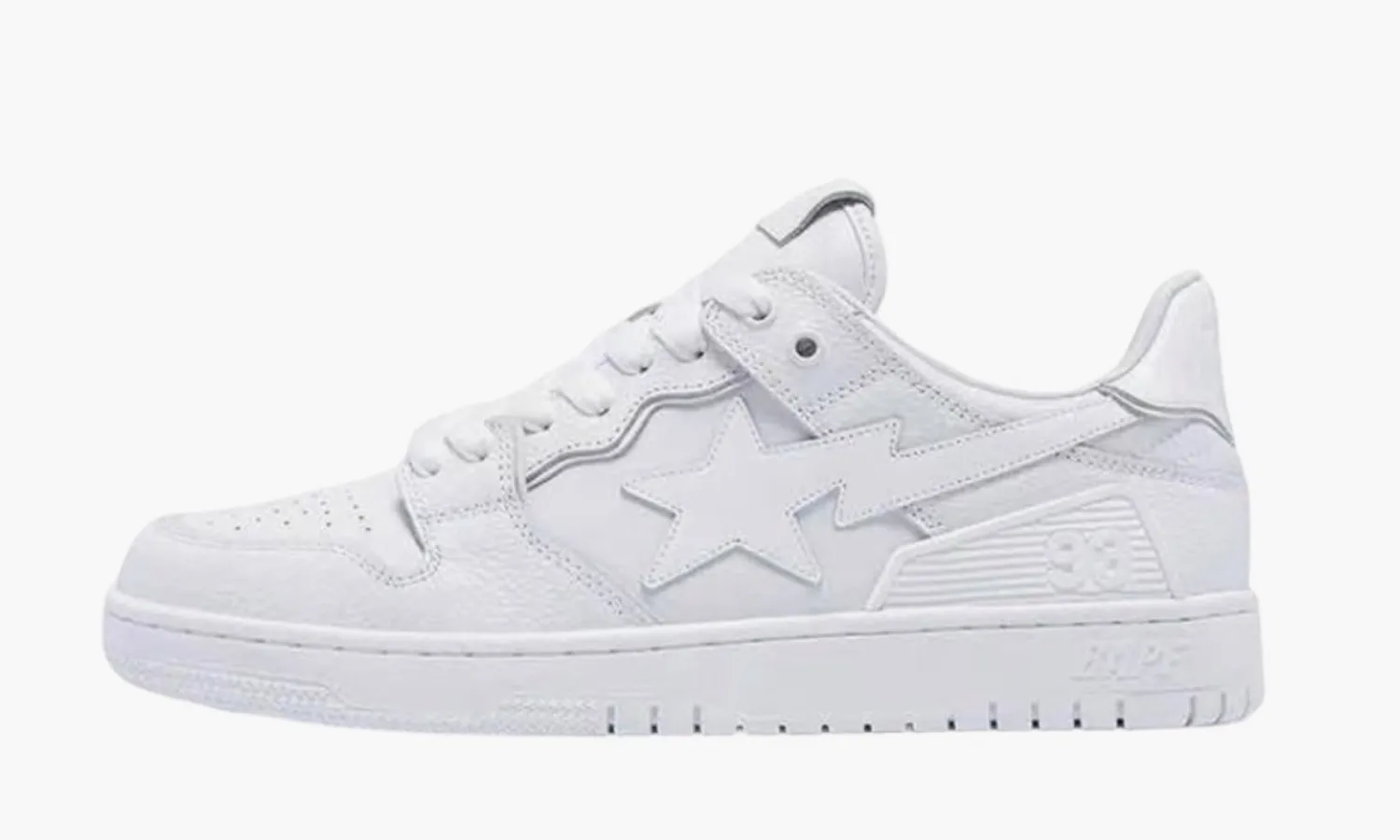 A Bathing Ape BAPE SK8 Sta «Triple White Patent Leather»