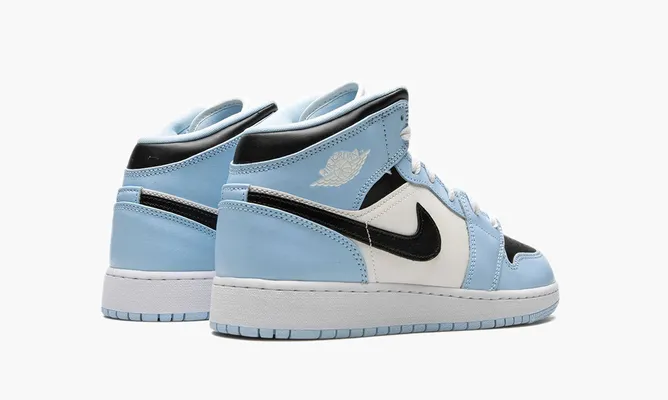 Кроссовки Air Jordan 1 Mid GS «Ice Blue» lightBlue