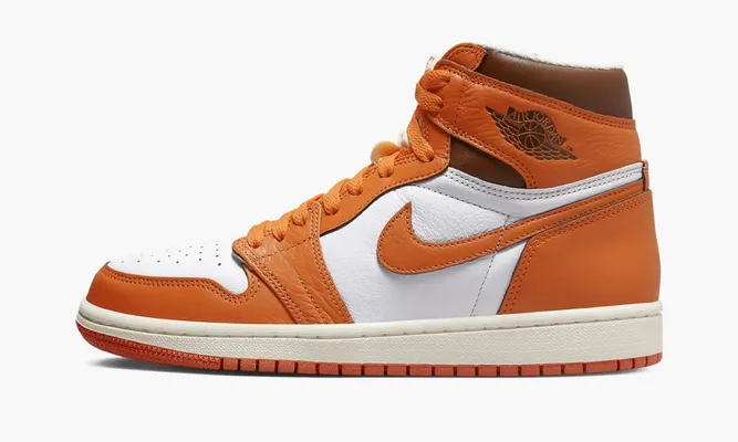 Кроссовки Air Jordan 1 Retro High OG WMNS «Starfish» оранжевый