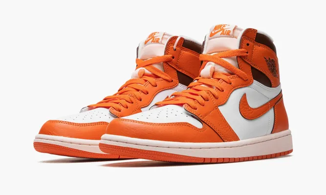 Кроссовки Air Jordan 1 Retro High OG WMNS «Starfish» оранжевый
