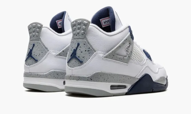 Кроссовки Air Jordan 4 Retro «Midnight Navy» синий