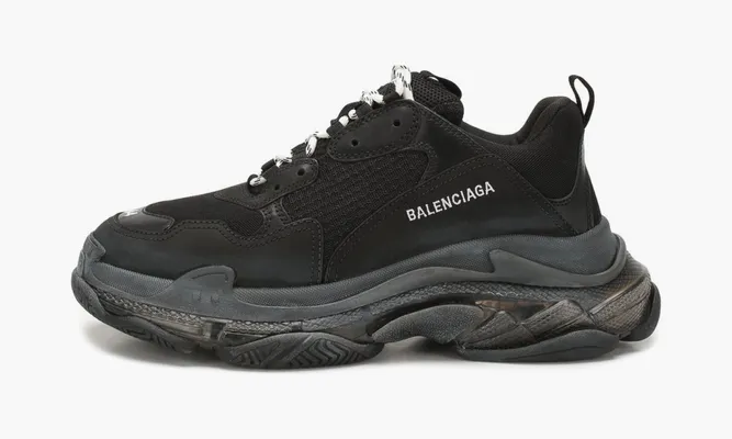 Кроссовки Balenciaga Triple S «Clear Sole Black» черный