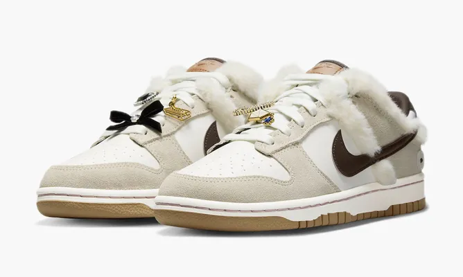 Кроссовки Nike Dunk Low WMNS «Fur And Bling» коричневый