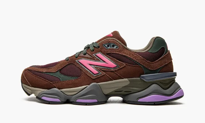 Кроссовки New Balance 9060 «Rich Oak / Burgundy» коричневый