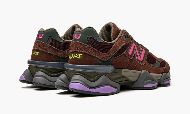 Кроссовки New Balance 9060 «Rich Oak / Burgundy» коричневый