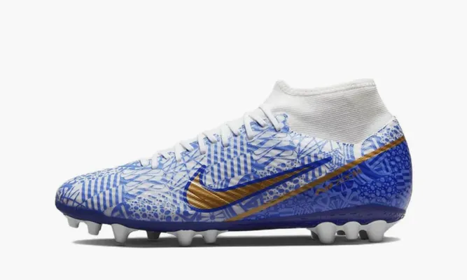 Для футбола Nike Zoom Superfly 9 Academy Cr7 Ag «Blue White» синий