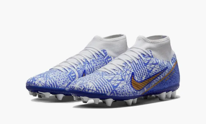 Для футбола Nike Zoom Superfly 9 Academy Cr7 Ag «Blue White» синий