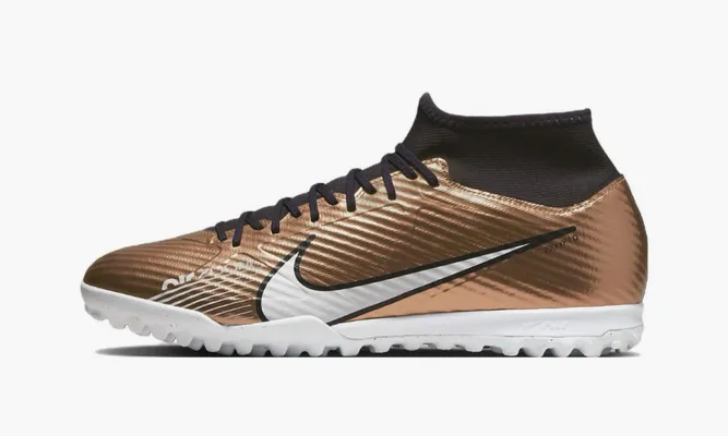Для футбола Nike Zoom Mercurial Superfly 9 Academy Tf «Generation Pack Metallic Copper» коричневый