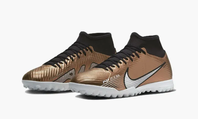 Для футбола Nike Zoom Mercurial Superfly 9 Academy Tf «Generation Pack Metallic Copper» коричневый