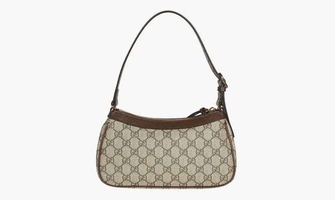 Сумки Gucci Ophidia Small Handbag «Beige And Ebony Gg Supreme Canvas» коричневый