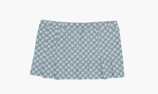 Одежда Misbhv Jacquard Canvas Monogram School Mini Skirt «Blue» lightBlue