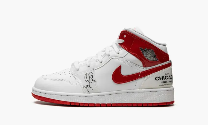 Кроссовки Air Jordan 1 Mid GS «Rookie Season» белый