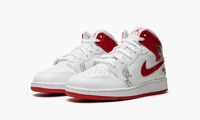 Кроссовки Air Jordan 1 Mid GS «Rookie Season» белый