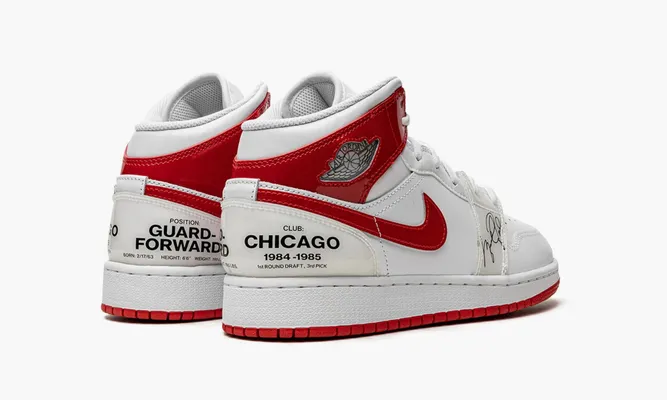 Кроссовки Air Jordan 1 Mid GS «Rookie Season» белый