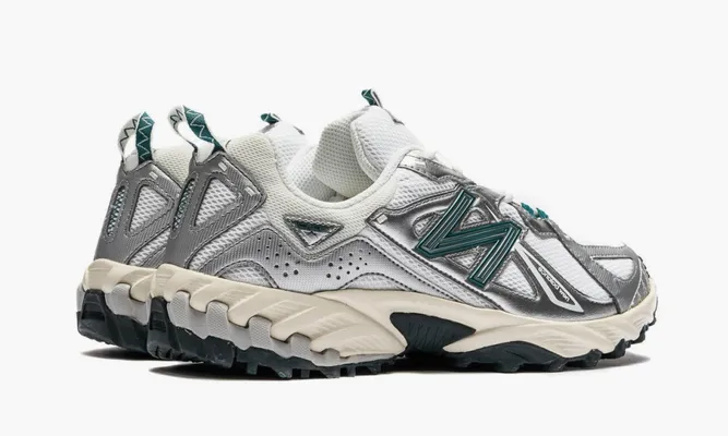 Кроссовки New Balance 610t «Silver Metallic Reflection Green» серый