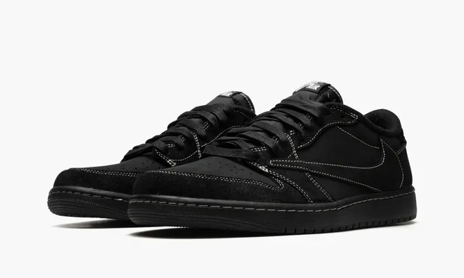 Кроссовки Air Jordan 1 Low OG SP «Travis Scott - Black Phantom» черный
