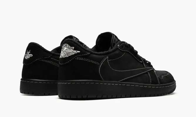 Кроссовки Air Jordan 1 Low OG SP «Travis Scott - Black Phantom» черный