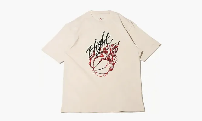 Одежда Travis Scott X Jordan Flight Graphic Tee «Cream» кремовый