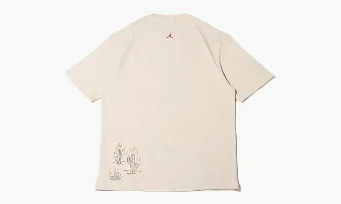 Одежда Travis Scott X Jordan Flight Graphic Tee «Cream» кремовый