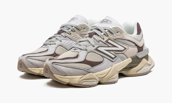 Кроссовки New Balance 9060 «Grey Matter / Timberwolf» бежевый