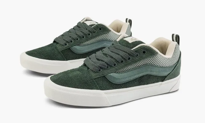 Кроссовки Vans Knu Skool «Olive» зеленый