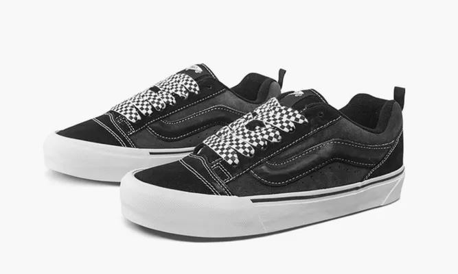 Кроссовки Vans Knu Skool «Black Charcoal» черный