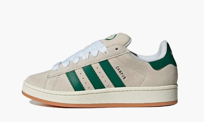 Кроссовки Adidas Campus 00s «Crystal White Dark Green» бежевый