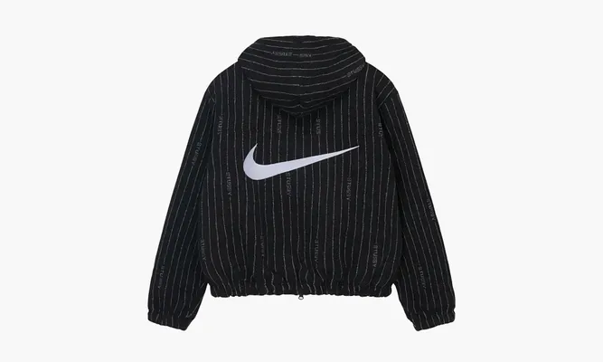 Одежда Nike X Stussy Striped Wool Jacket «Black» черный