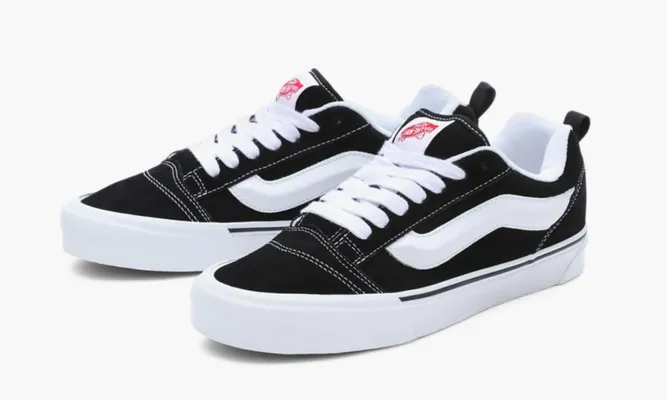 Кроссовки Vans Knu Skool «Black White» черный
