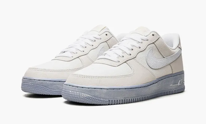 Кроссовки Nike Air Force 1 Low '07 Lv8 Emb «Summit White Blue Whisper» белый