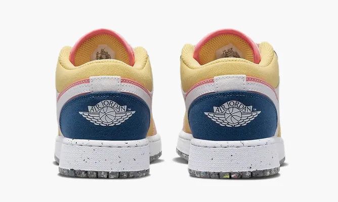 Кроссовки Air Jordan 1 Low GS «Multi-color Canvas» разноцветный
