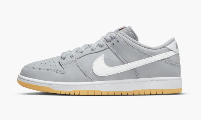 Кроссовки Nike SB Dunk Low Pro Iso «Orange Label Wolf Grey Gum» серый