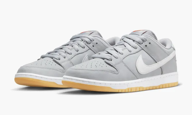 Кроссовки Nike SB Dunk Low Pro Iso «Orange Label Wolf Grey Gum» серый