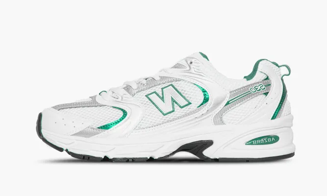 Кроссовки New Balance 530 «White Silver Green» белый