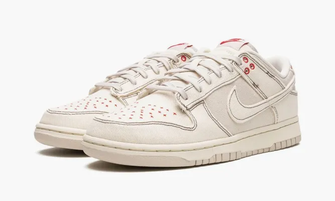 Кроссовки Nike Dunk Low «Light Orewood Brown Sashiko» кремовый