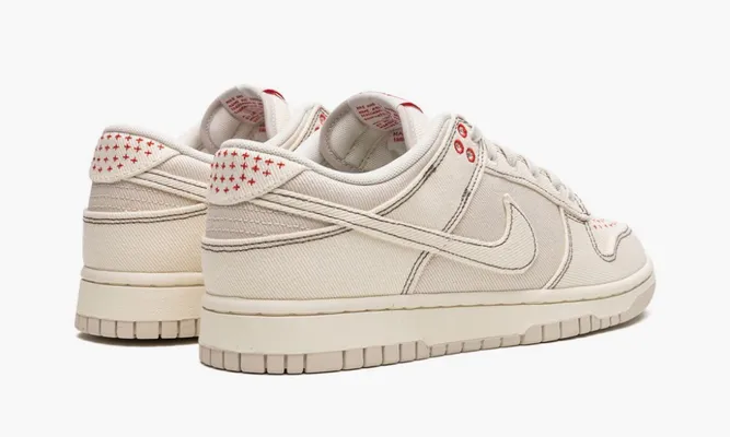 Кроссовки Nike Dunk Low «Light Orewood Brown Sashiko» кремовый
