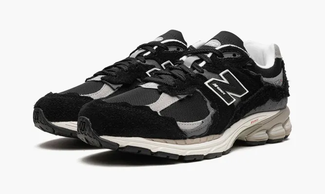 Кроссовки New Balance 2002r «Protection Pack - Black / Grey» черный
