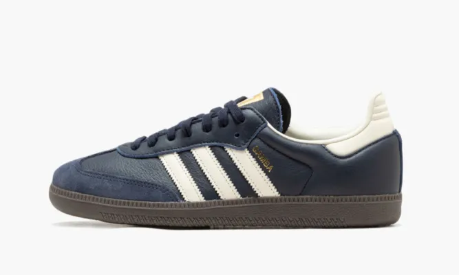 Кроссовки Adidas Samba OG «Navy White Gum» синий