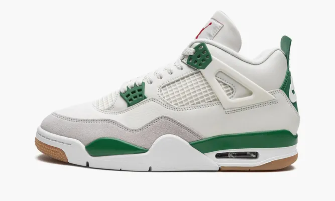 Кроссовки Air Jordan 4 Retro SB «Pine Green» зеленый