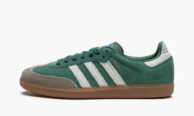 Кроссовки Adidas Samba OG «Collegiate Green Gum Grey Toe» зеленый