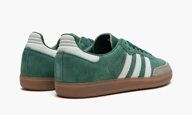 Кроссовки Adidas Samba OG «Collegiate Green Gum Grey Toe» зеленый