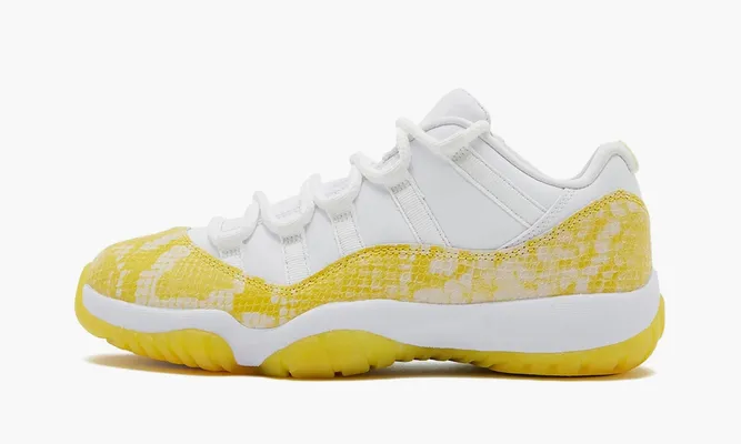 Для баскетбола Jordan 11 Retro Low WMNS «Yellow Snakeskin» желтый