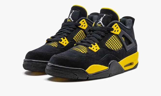 Кроссовки Air Jordan 4 Retro GS «Thunder 2023» желтый