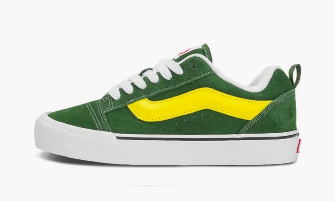 Кроссовки Vans Knu Skool «Green Yellow» зеленый