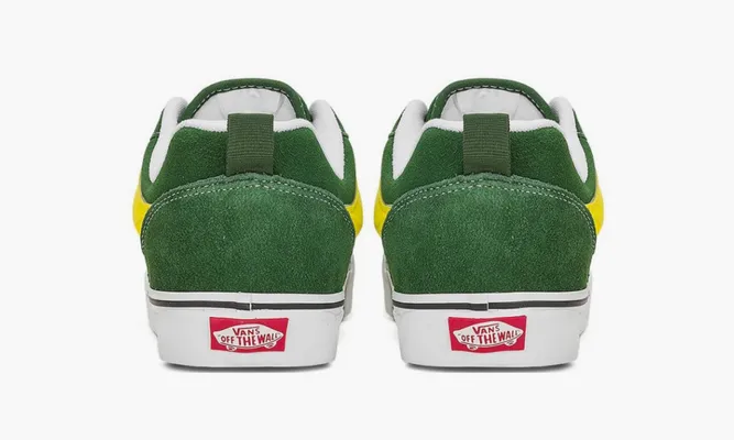 Кроссовки Vans Knu Skool «Green Yellow» зеленый