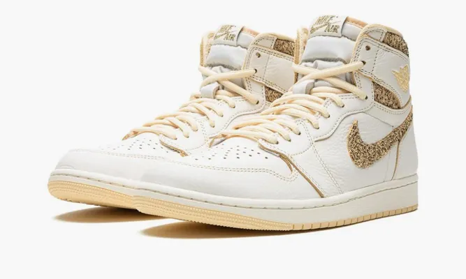 Кроссовки Air Jordan 1 Retro High OG «Craft Vibrations Of Naija» кремовый