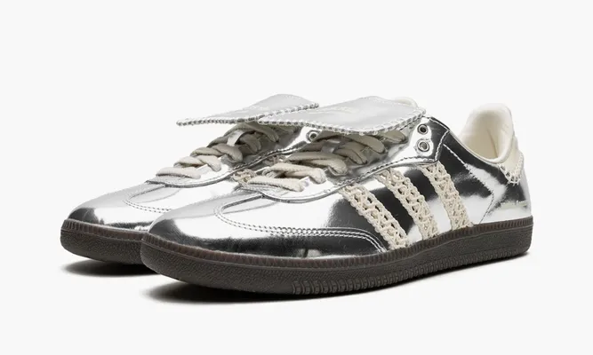 Кроссовки Adidas Samba «Wales Bonner Silver» серебряный