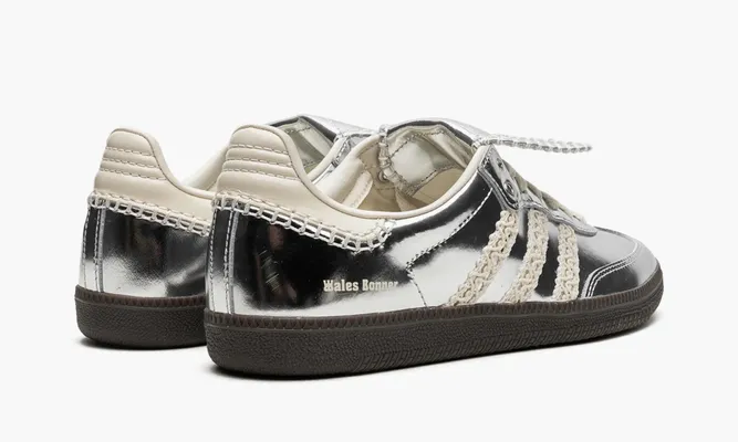 Кроссовки Adidas Samba «Wales Bonner Silver» серебряный