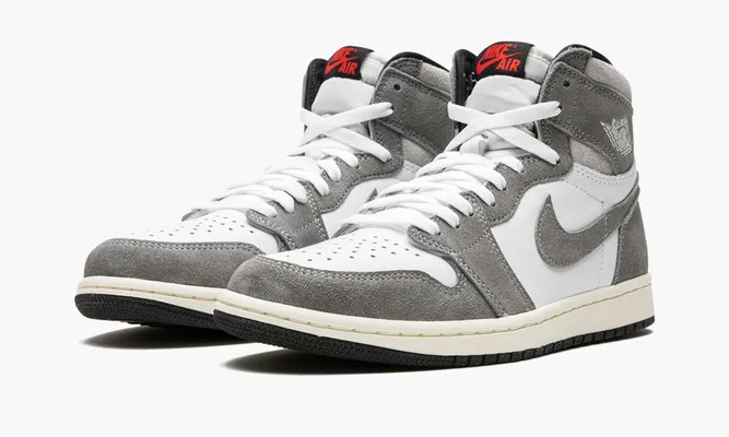 Кроссовки Air Jordan 1 High OG «Washed Black» серый,белый
