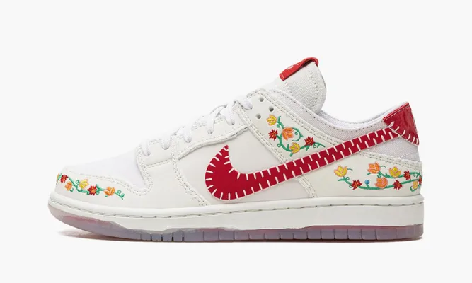 Кроссовки Nike SB Dunk Low Decon «N7 Opti Yellow University Red» белый